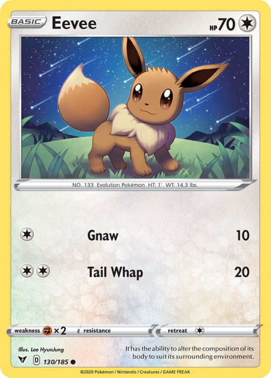 Eevee 130/185 Sword & Shield Vivid Voltage