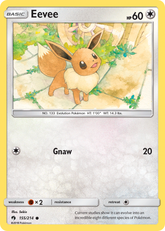 Eevee 155/214 Sun & Moon Lost Thunder