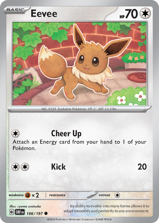 Eevee 166/197 Scarlet & Violet Obsidian Flames