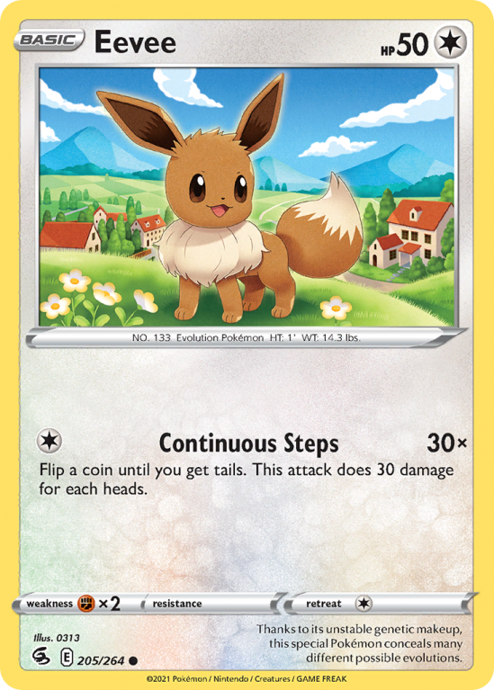 Eevee 205/264 Sword & Shield Fusion Strike