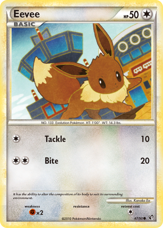 Eevee 47/90 HeartGold & SoulSilver HS—Undaunted