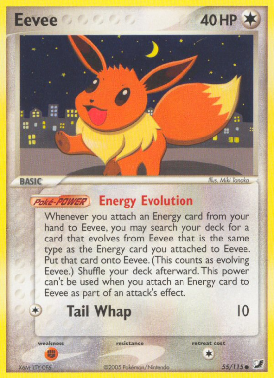 Eevee 55/115 EX Unseen Forces
