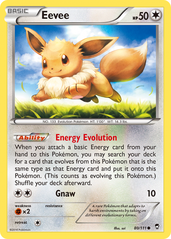 Eevee 80/111 XY Furious Fists