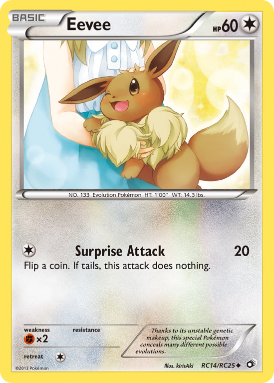 Eevee RC14/113 Black & White Legendary Treasures