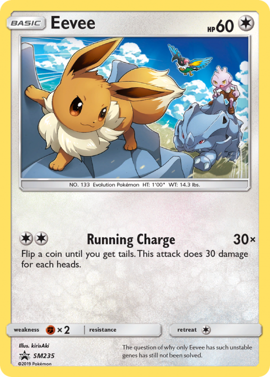 Eevee SM235/156 Sun & Moon SM Black Star Promos