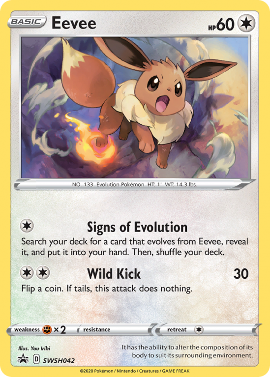 Eevee SWSH042/103 Sword & Shield SWSH Black Star Promos