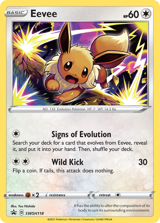 Eevee SWSH118/103 Sword & Shield SWSH Black Star Promos