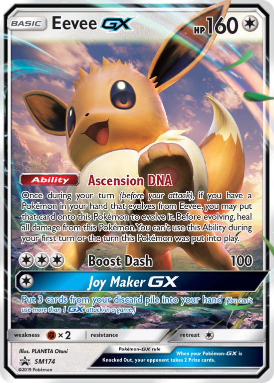 Eevee-GX SM174/156 Sun & Moon SM Black Star Promos