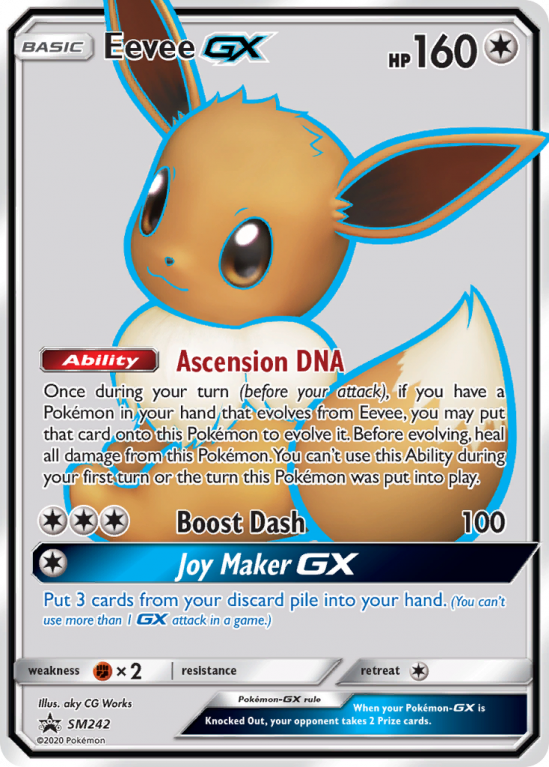Eevee-GX SM242/156 Sun & Moon SM Black Star Promos