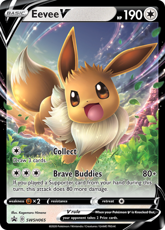 Eevee V SWSH065/103 Sword & Shield SWSH Black Star Promos