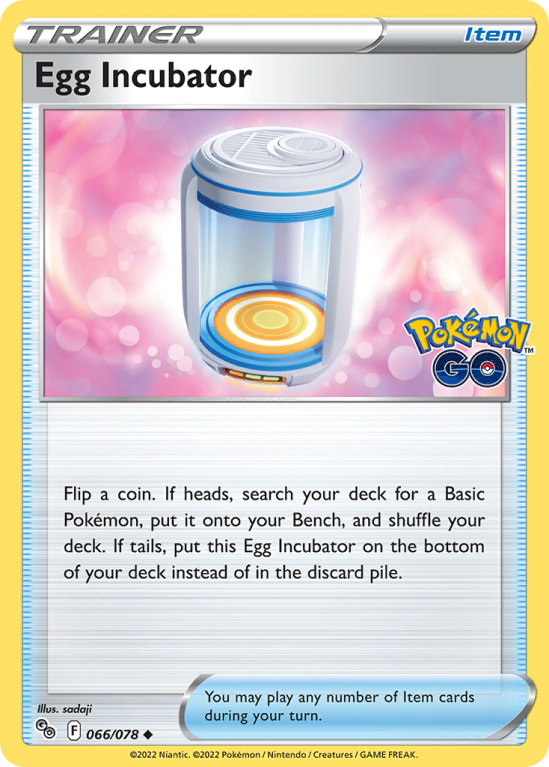 Egg Incubator 66/78 Sword & Shield Pokémon GO