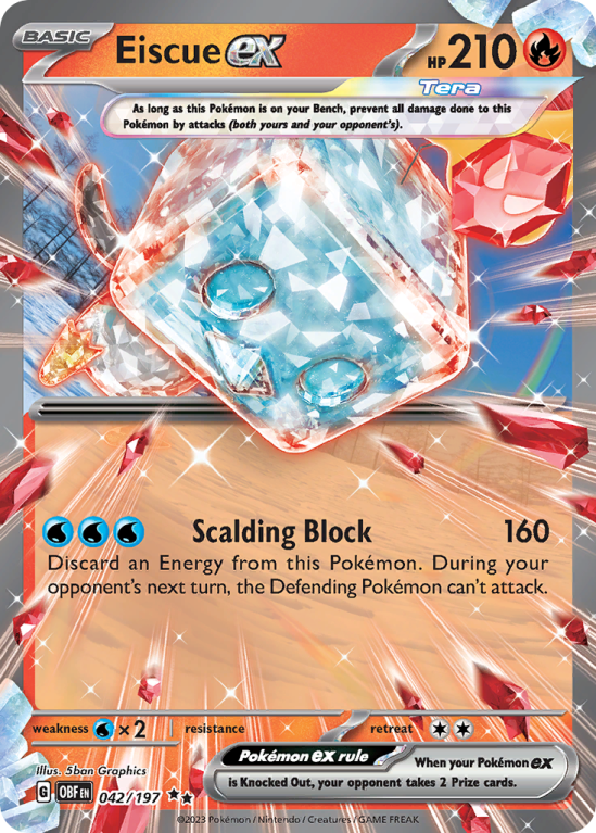 Eiscue ex 42/197 Scarlet & Violet Obsidian Flames