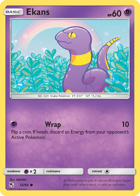 Ekans 25/68 Sun & Moon Hidden Fates