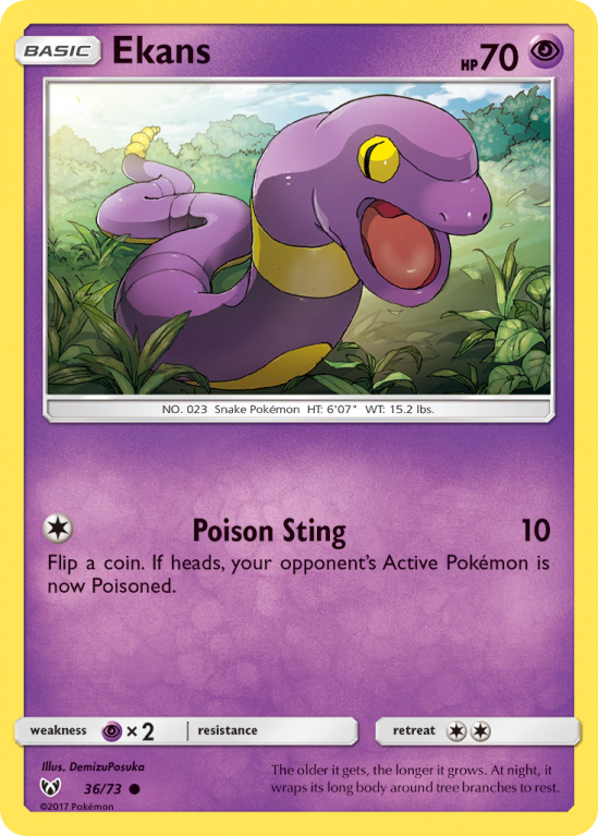 Ekans 36/73 Sun & Moon Shining Legends