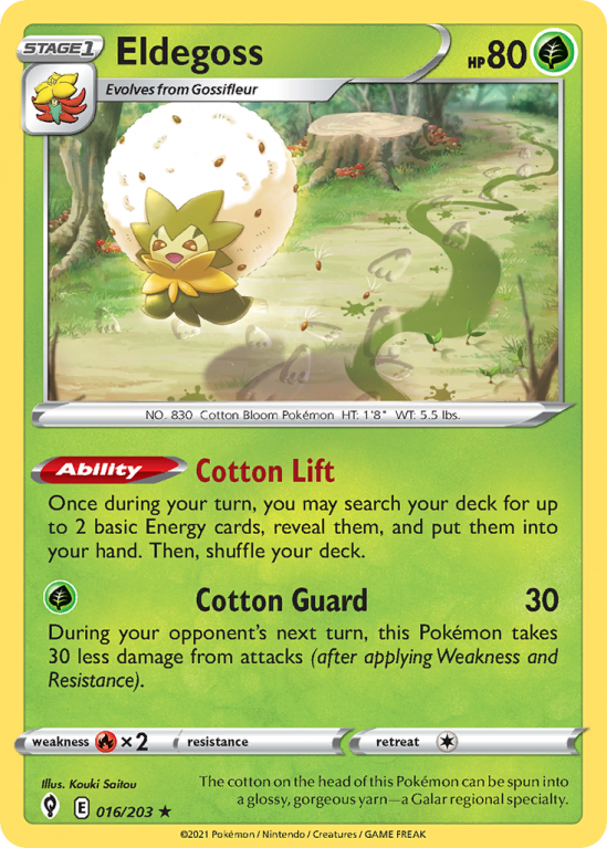 Eldegoss 16/203 Sword & Shield Evolving Skies