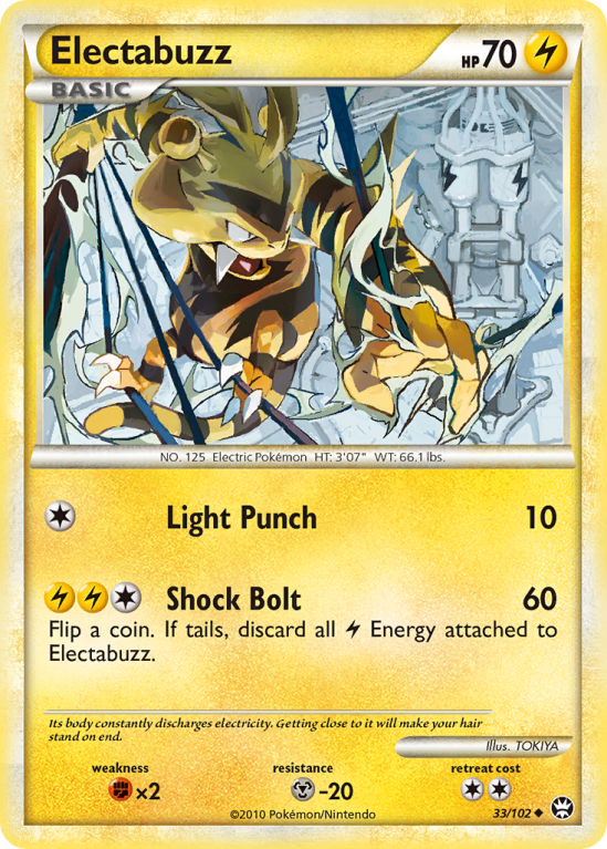 Electabuzz 33/102 HeartGold & SoulSilver HS—Triumphant