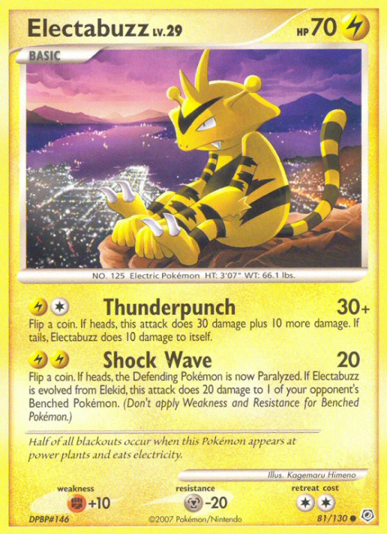 Electabuzz 81/130 Diamond & Pearl Diamond & Pearl