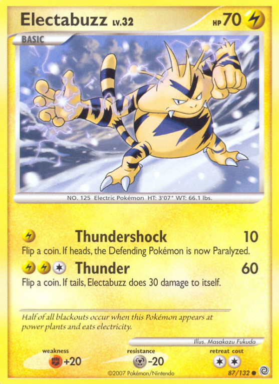 Electabuzz 87/132 Diamond & Pearl Secret Wonders