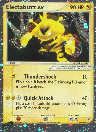 Electabuzz ex 97/109 EX Ruby & Sapphire