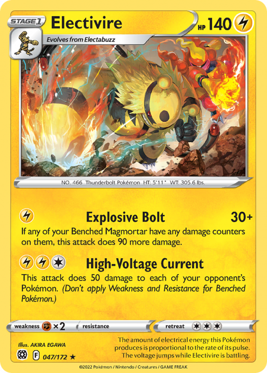 Electivire 47/172 Sword & Shield Brilliant Stars