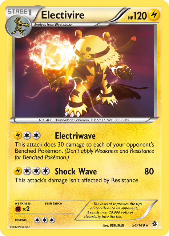 Electivire 54/149 Black & White Boundaries Crossed