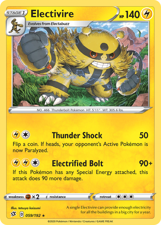 Electivire 59/192 Sword & Shield Rebel Clash