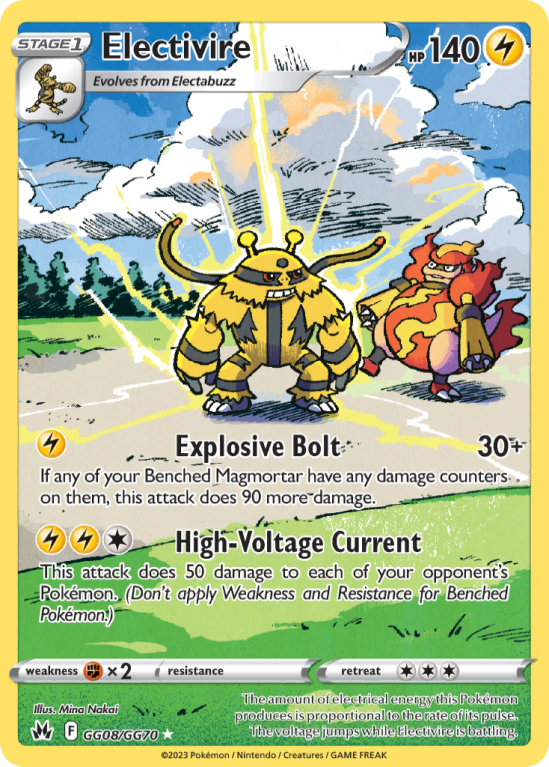 Electivire GG08/70 Sword & Shield Crown Zenith Galarian Gallery
