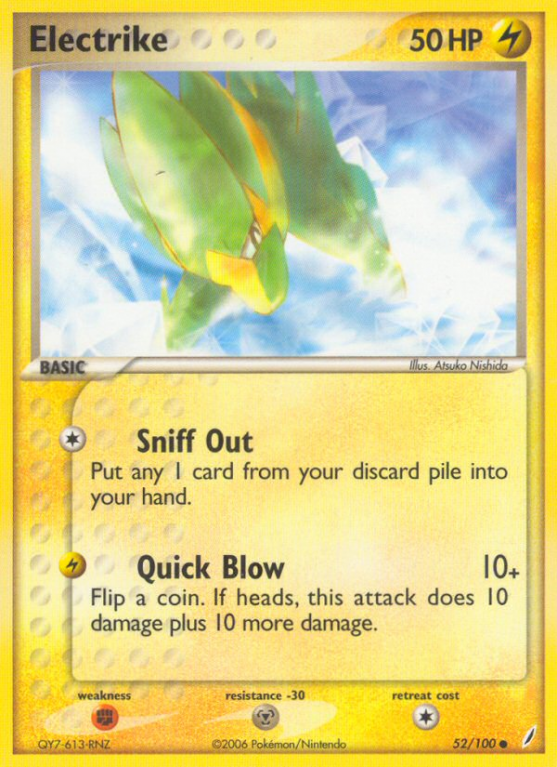 Electrike 52/100 EX Crystal Guardians