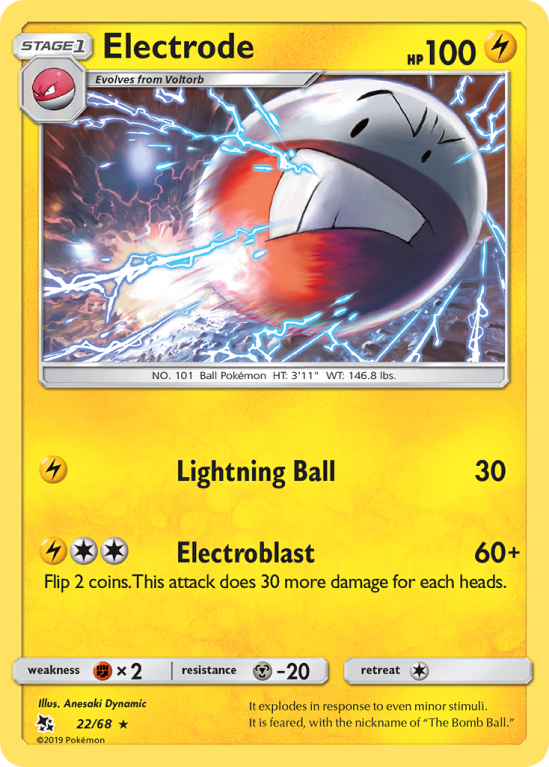 Electrode 22/68 Sun & Moon Hidden Fates