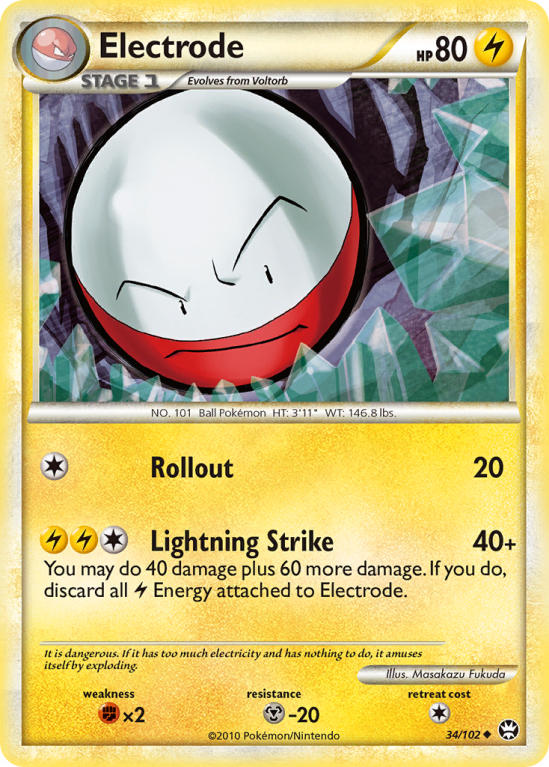Electrode 34/102 HeartGold & SoulSilver HS—Triumphant