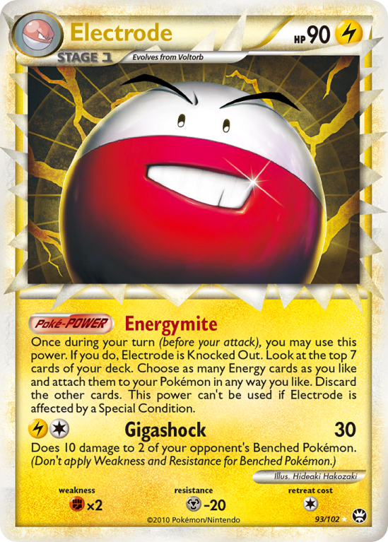 Electrode 93/102 HeartGold & SoulSilver HS—Triumphant