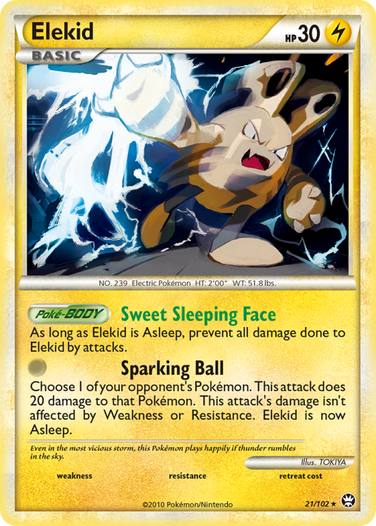 Elekid 21/102 HeartGold & SoulSilver HS—Triumphant