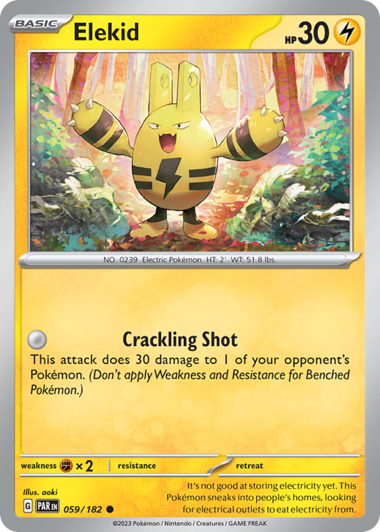 Elekid 59/182 Scarlet & Violet Paradox Rift