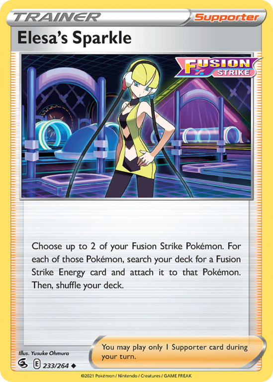 Elesa's Sparkle 233/264 Sword & Shield Fusion Strike