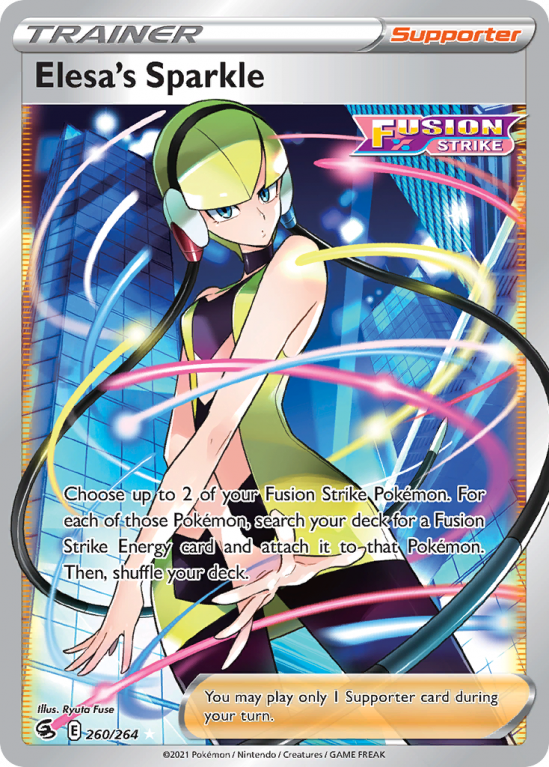Elesa's Sparkle 260/264 Sword & Shield Fusion Strike