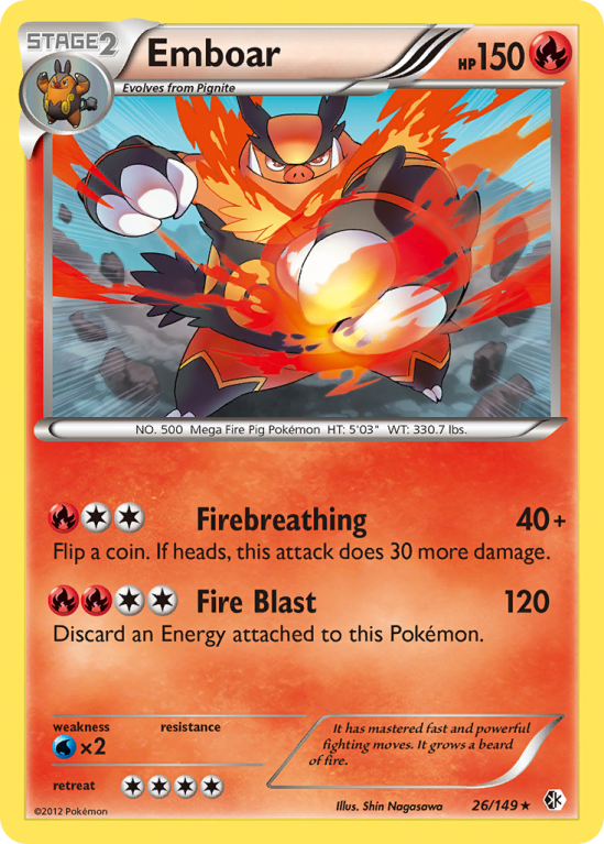 Emboar 26/149 Black & White Boundaries Crossed