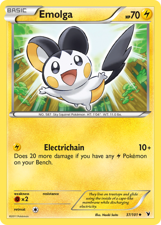 Emolga 37/101 Black & White Noble Victories