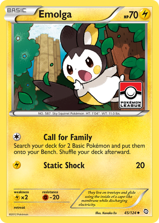 Emolga 45/124 Black & White Dragons Exalted
