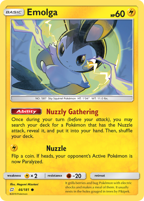 Emolga 46/181 Sun & Moon Team Up