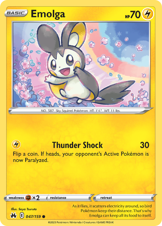 Emolga 47/159 Sword & Shield Crown Zenith