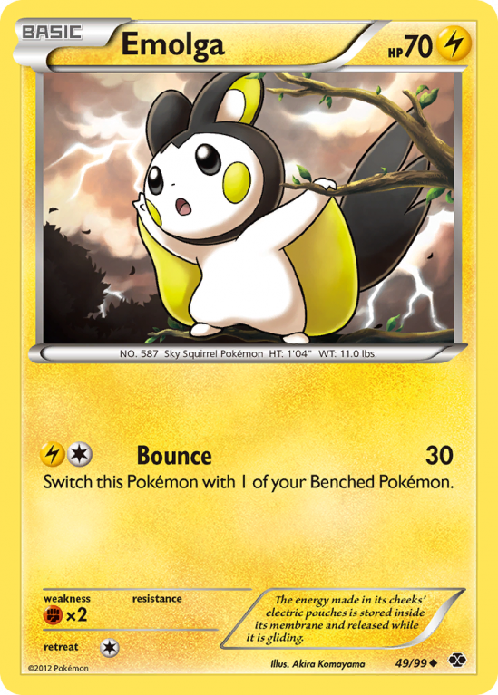 Emolga 49/99 Black & White Next Destinies