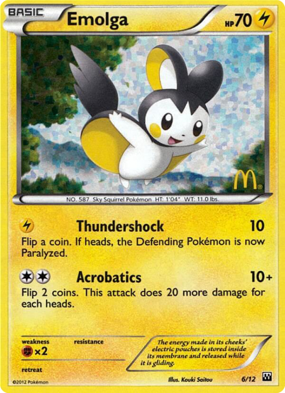 Emolga 6/12 Other McDonald's Collection 2012