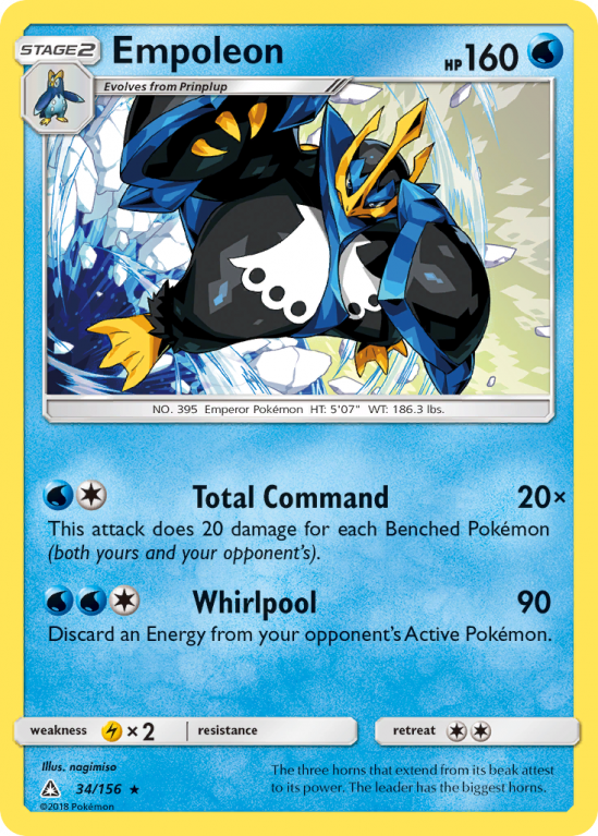 Empoleon 34/156 Sun & Moon Ultra Prism
