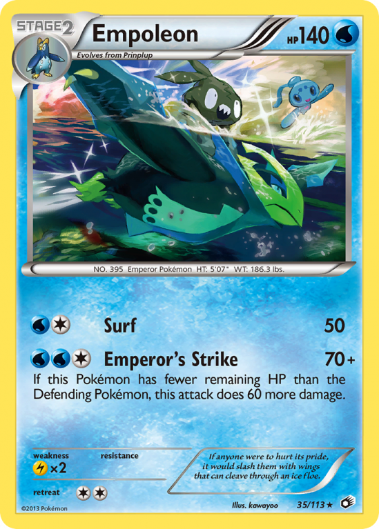 Empoleon 35/113 Black & White Legendary Treasures