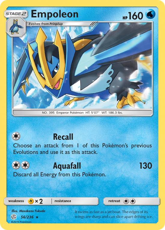 Empoleon 56/236 Sun & Moon Cosmic Eclipse