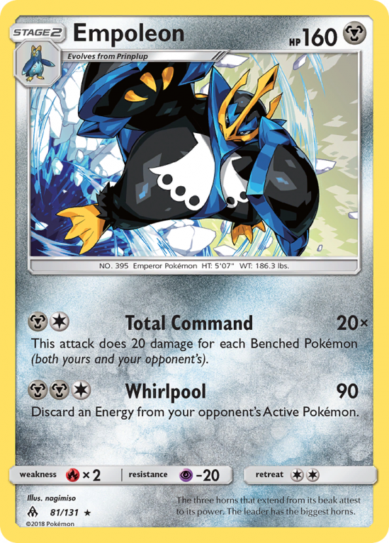 Empoleon 81/131 Sun & Moon Forbidden Light