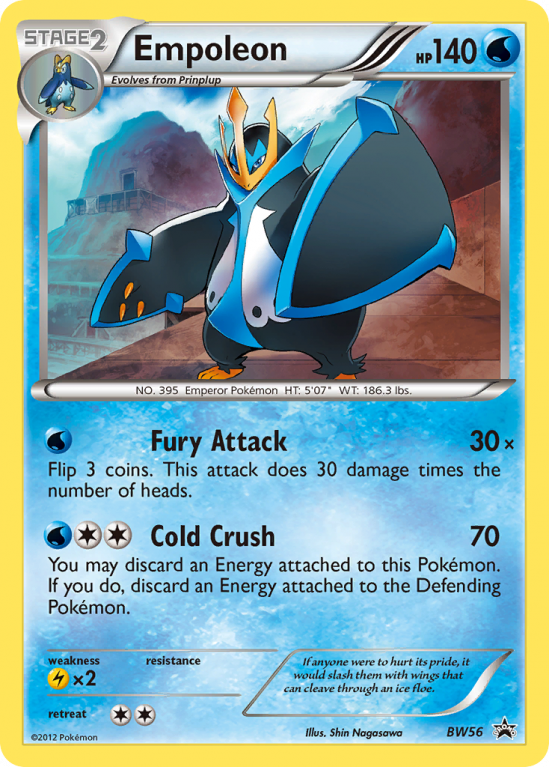 Empoleon BW56/101 Black & White BW Black Star Promos