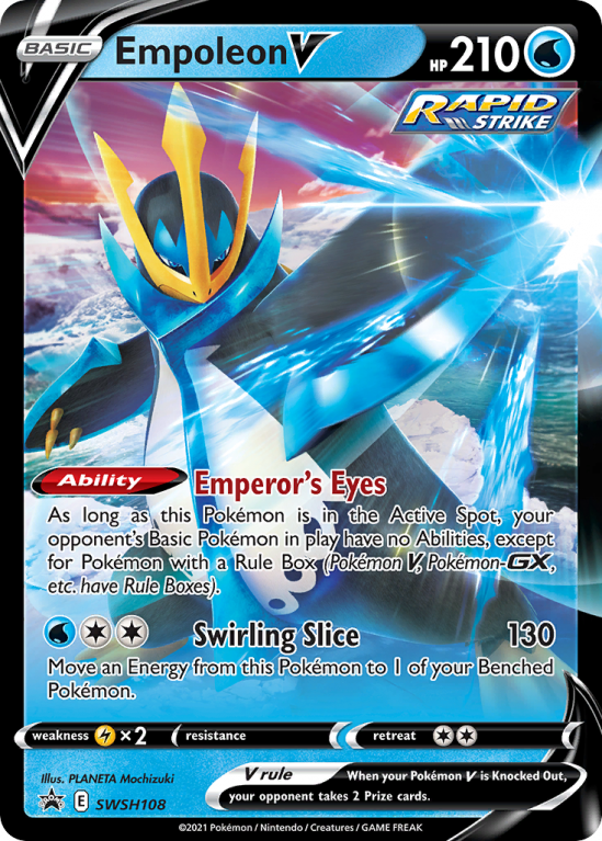 Empoleon V SWSH108/103 Sword & Shield SWSH Black Star Promos