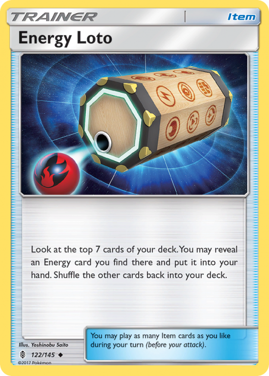 Energy Loto 122/145 Sun & Moon Guardians Rising
