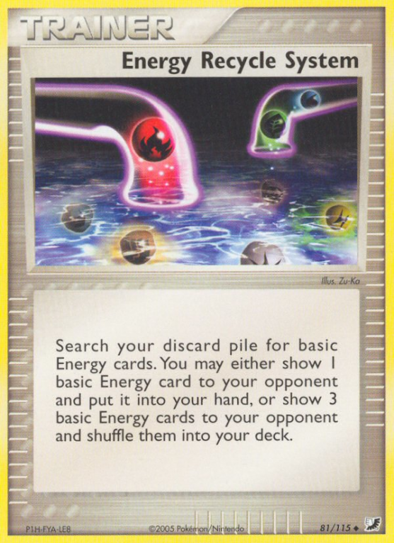 Energy Recycle System 81/115 EX Unseen Forces